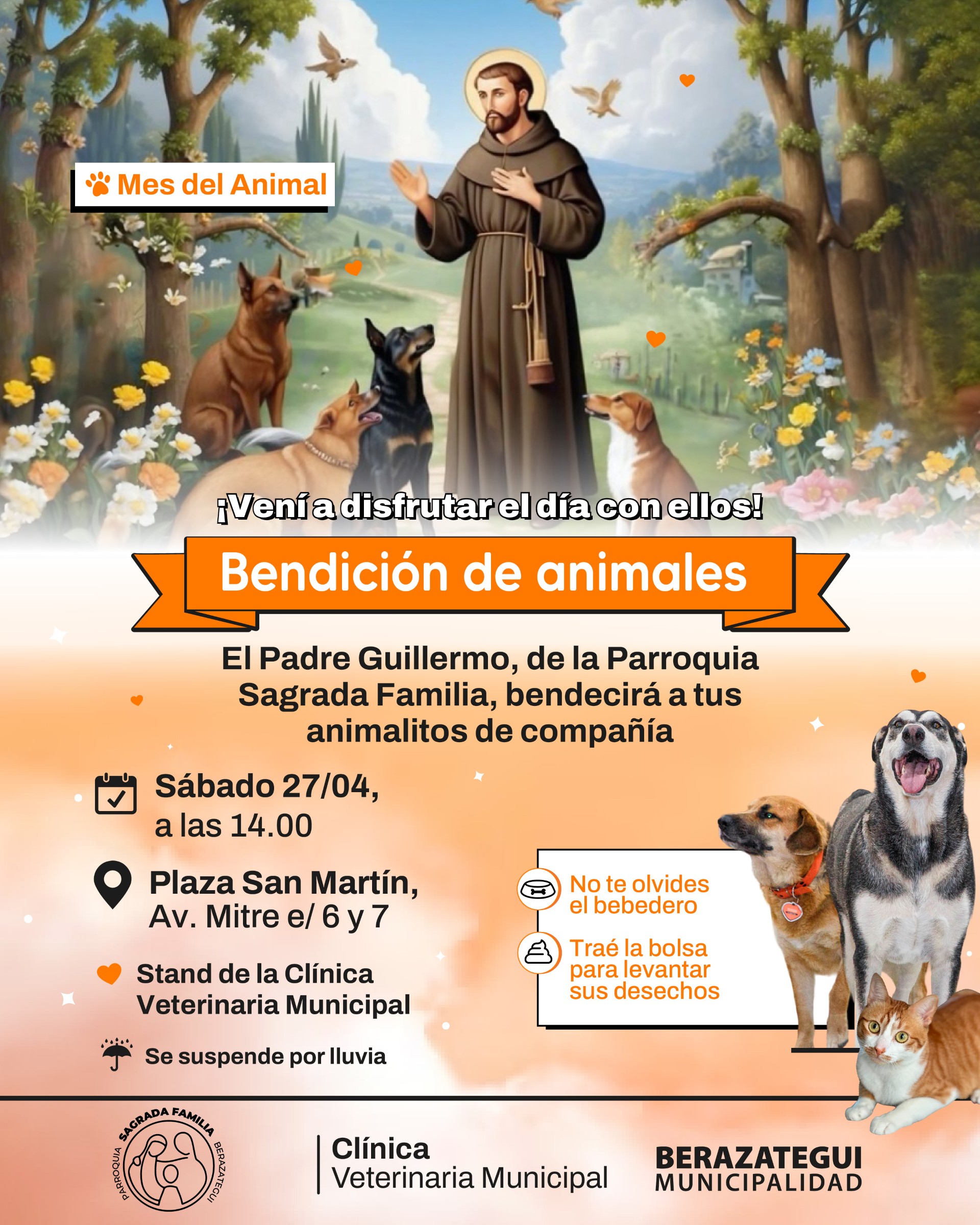 Bendición de animales en Berazategui