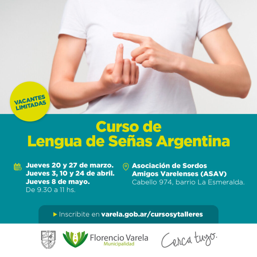 Continúa el curso gratuito en Lengua de Señas en Varela