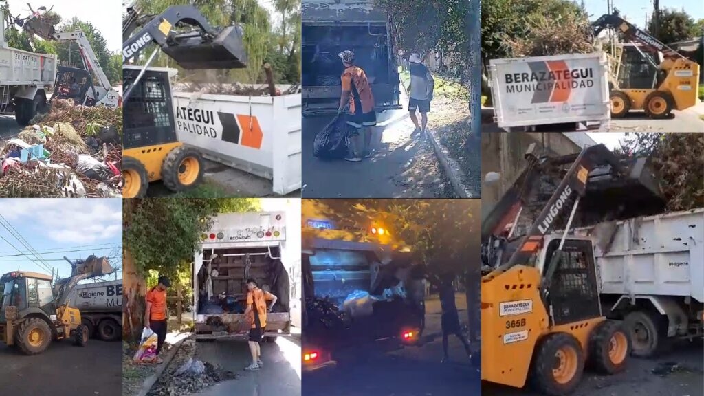 Continúan los operativos municipales de limpieza en Berazategui