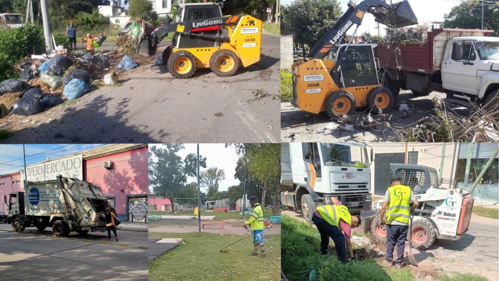 Operativos de limpieza en los barrios de Berazategui