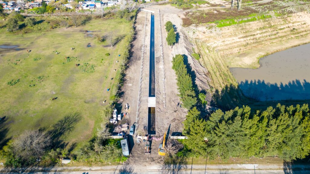 Hudson: se encuentra en su etapa final una importante obra de desagüe pluvial