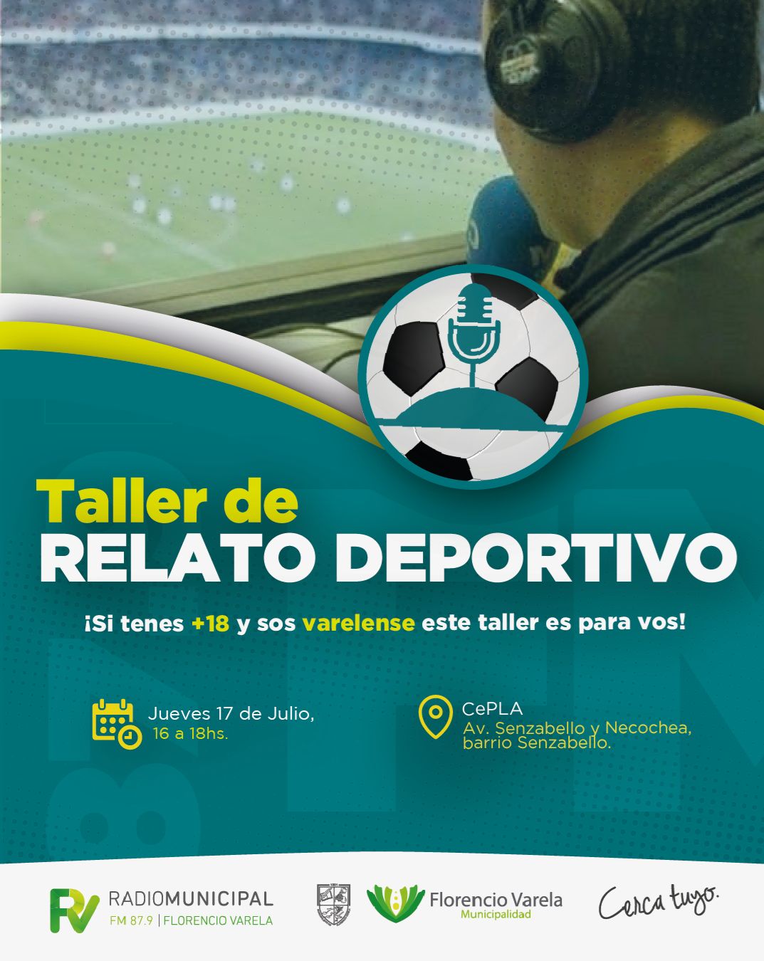 Taller de relato deportivo en Varela