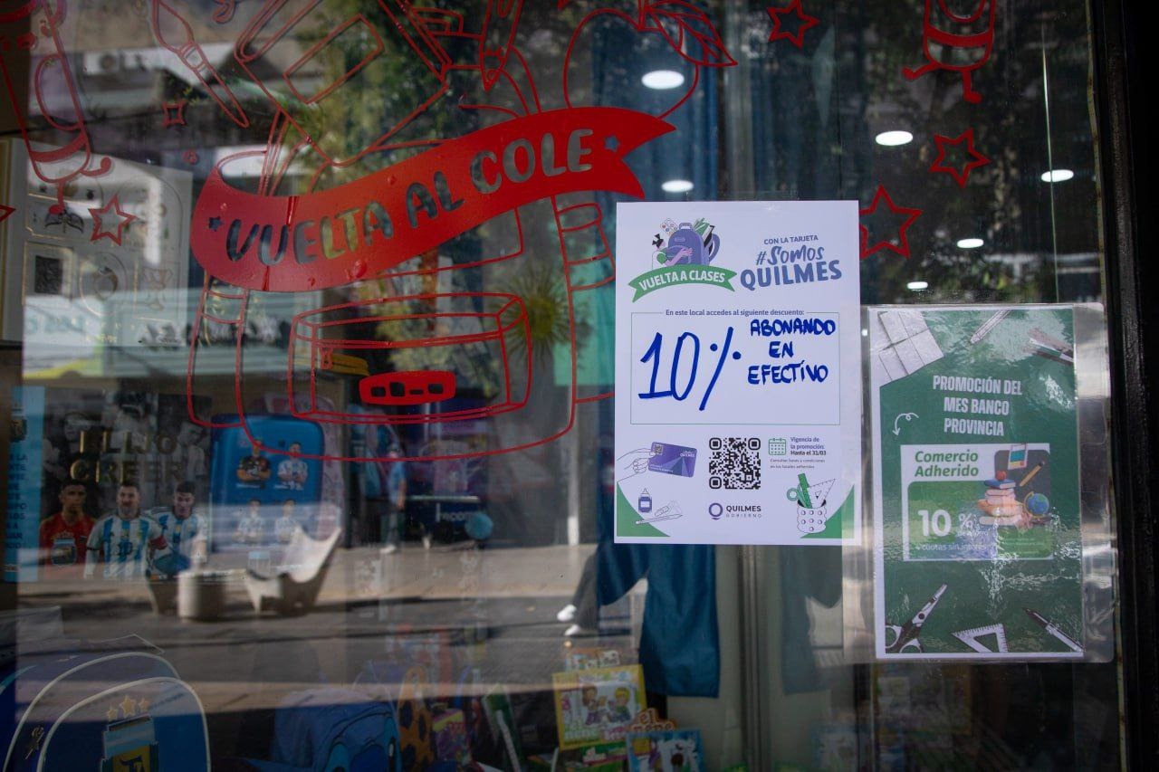 Los usuarios de la tarjeta «Somos Quilmes» ya pueden obtener descuentos y beneficios en la compra de útiles escolares
