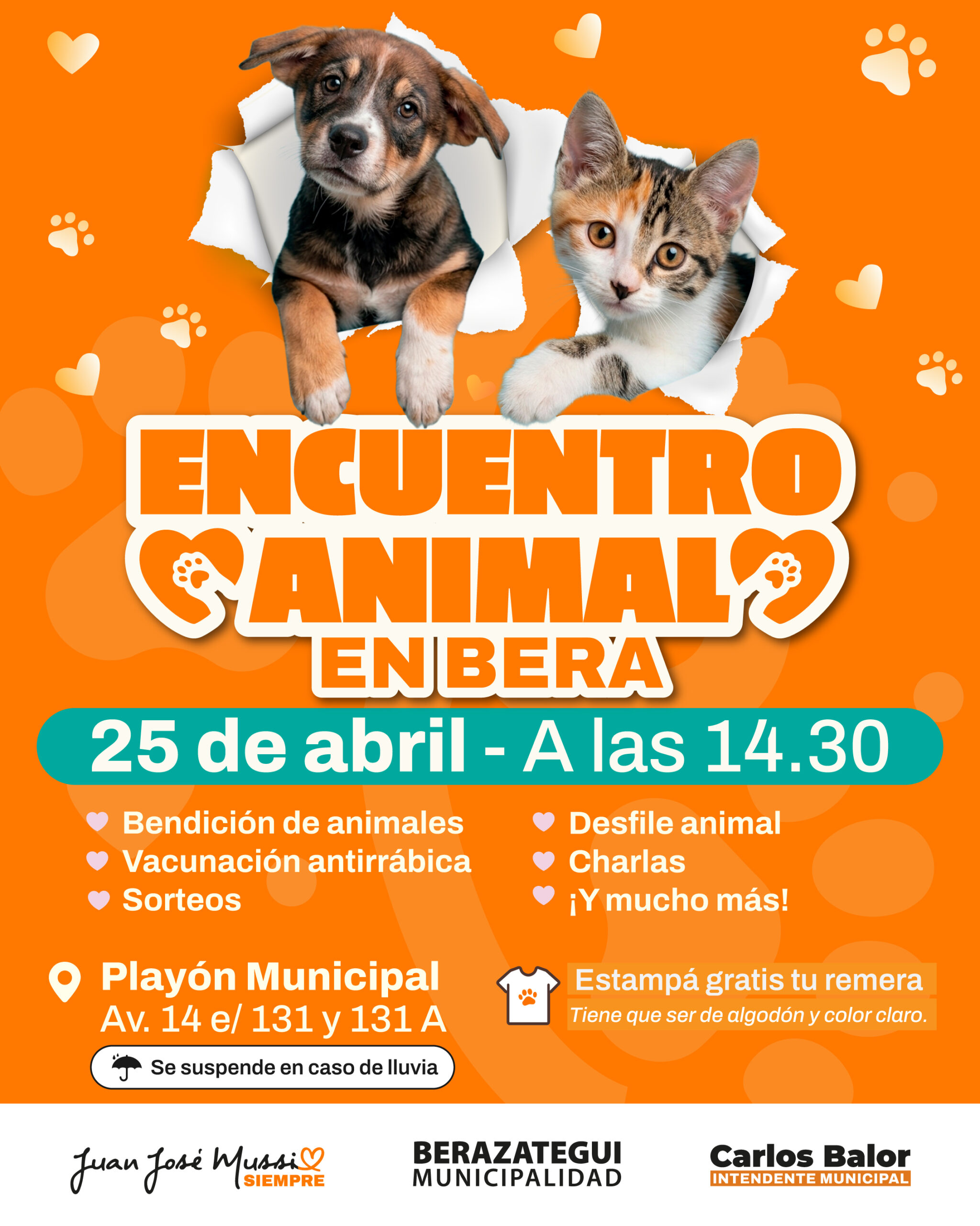 Berazategui celebra el Día del Animal con su tradicional Encuentro