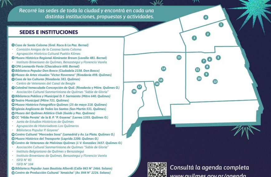 Este sábado llega una nueva edición de La Noche de los Museos e Instituciones «Quilmes 360»